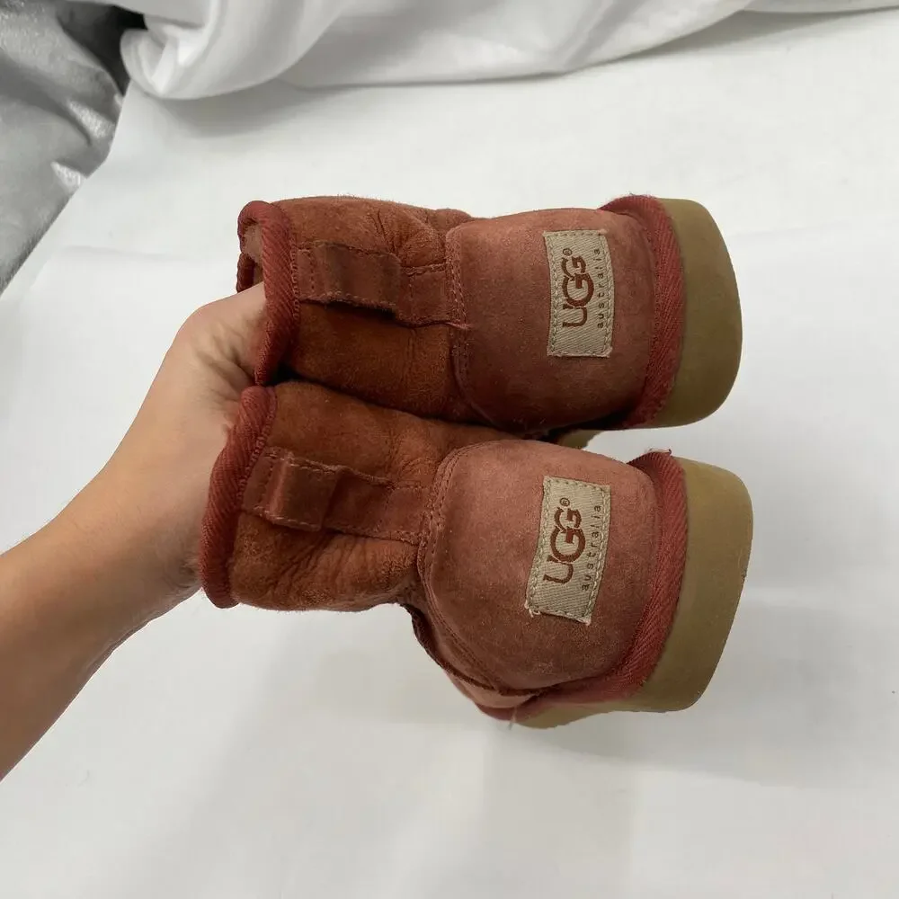 Ugg Australia Pink Brick mini Boots